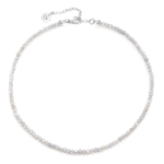 Choker na szyję z naturalnym labradorytem.