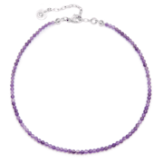 Choker na szyję z ametystem
