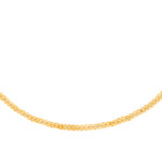 Żółty naszyjnik z kamieni naturalnych