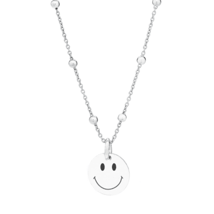 Silver necklace with SMILEY pendant