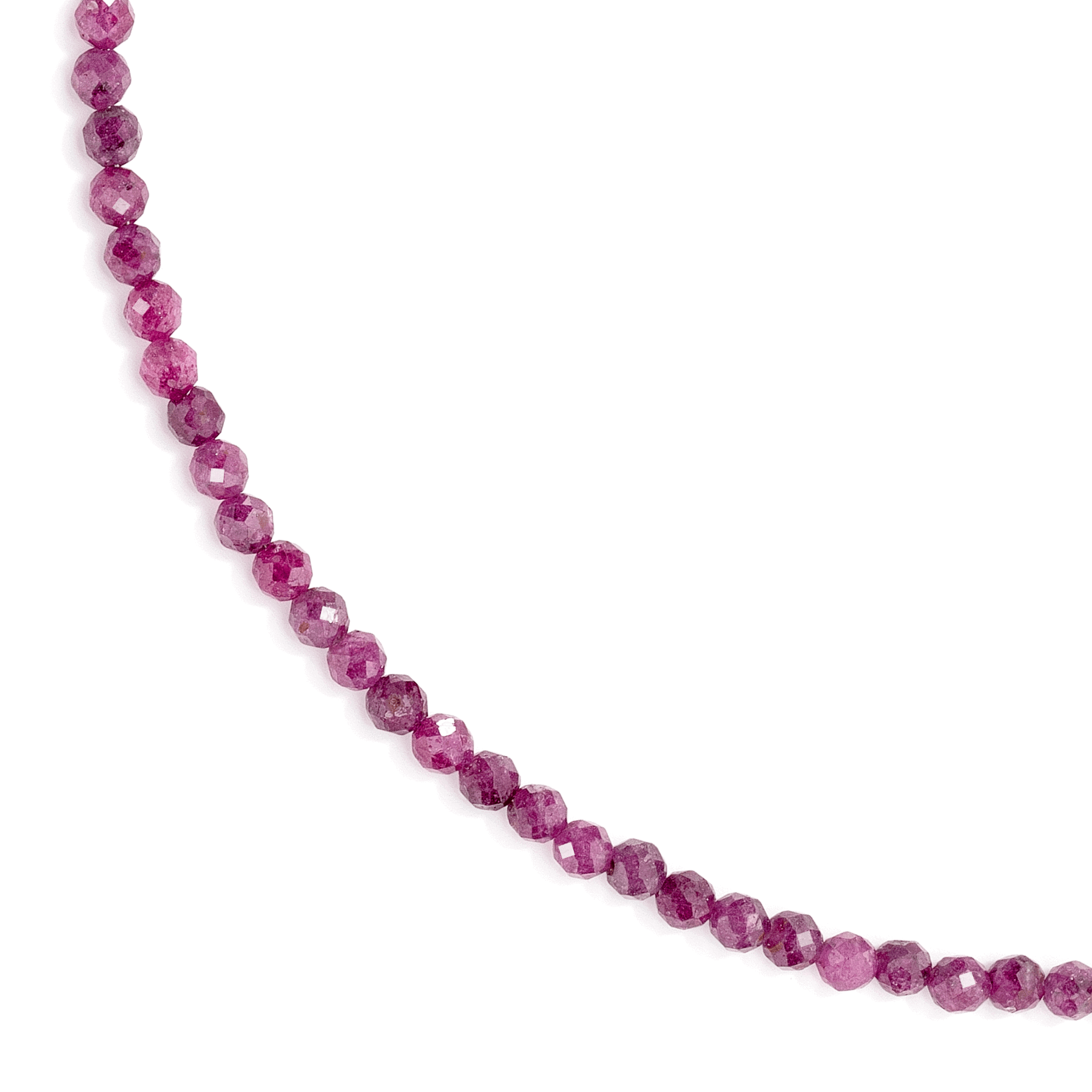 Jewelry from natural rubies