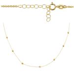 Złoty naszyjnik kulki