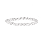 Srebrny pierścionek skręcany