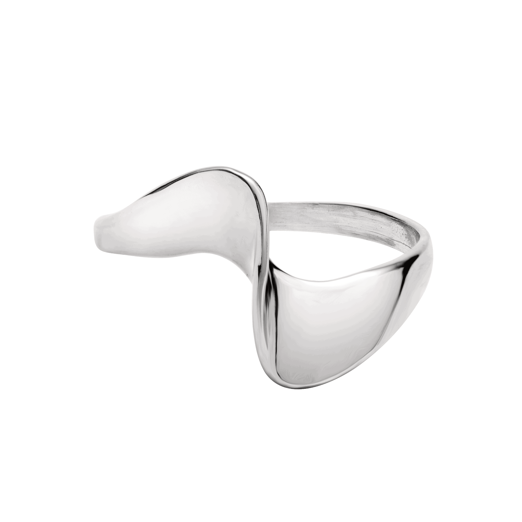 Ręcznie robiony srebrny pierścionek WAVE