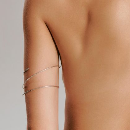 Bransoletka na ramię srebrna