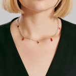 Naszyjnik czerwone serca RED