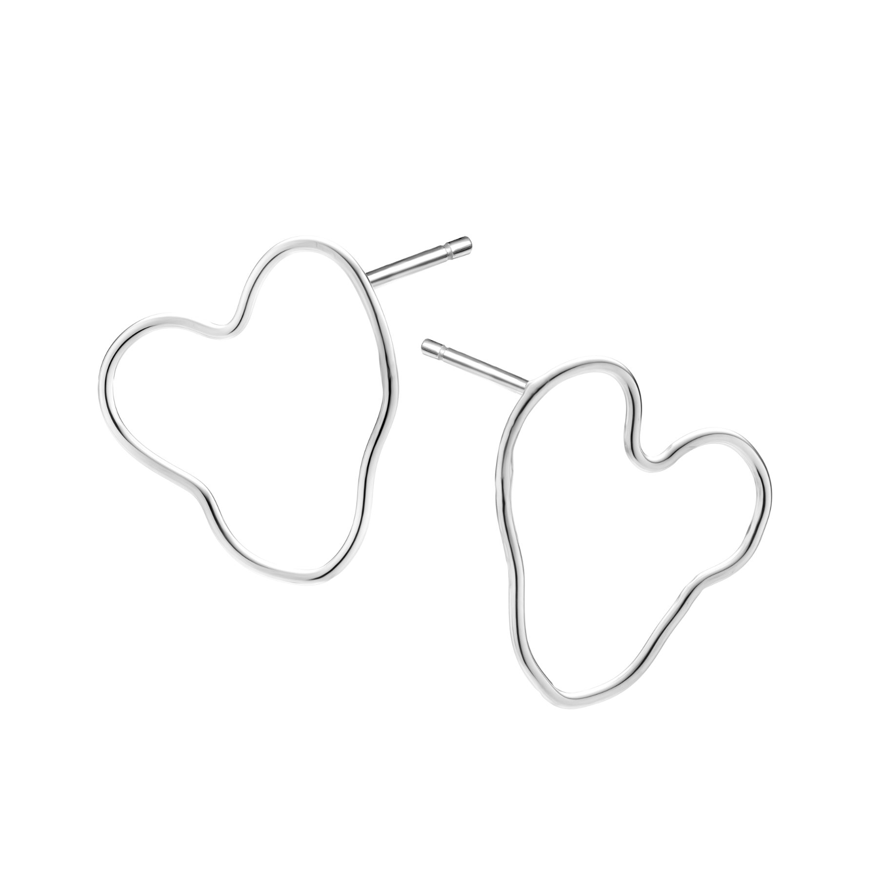 Silver heart earrings RARE