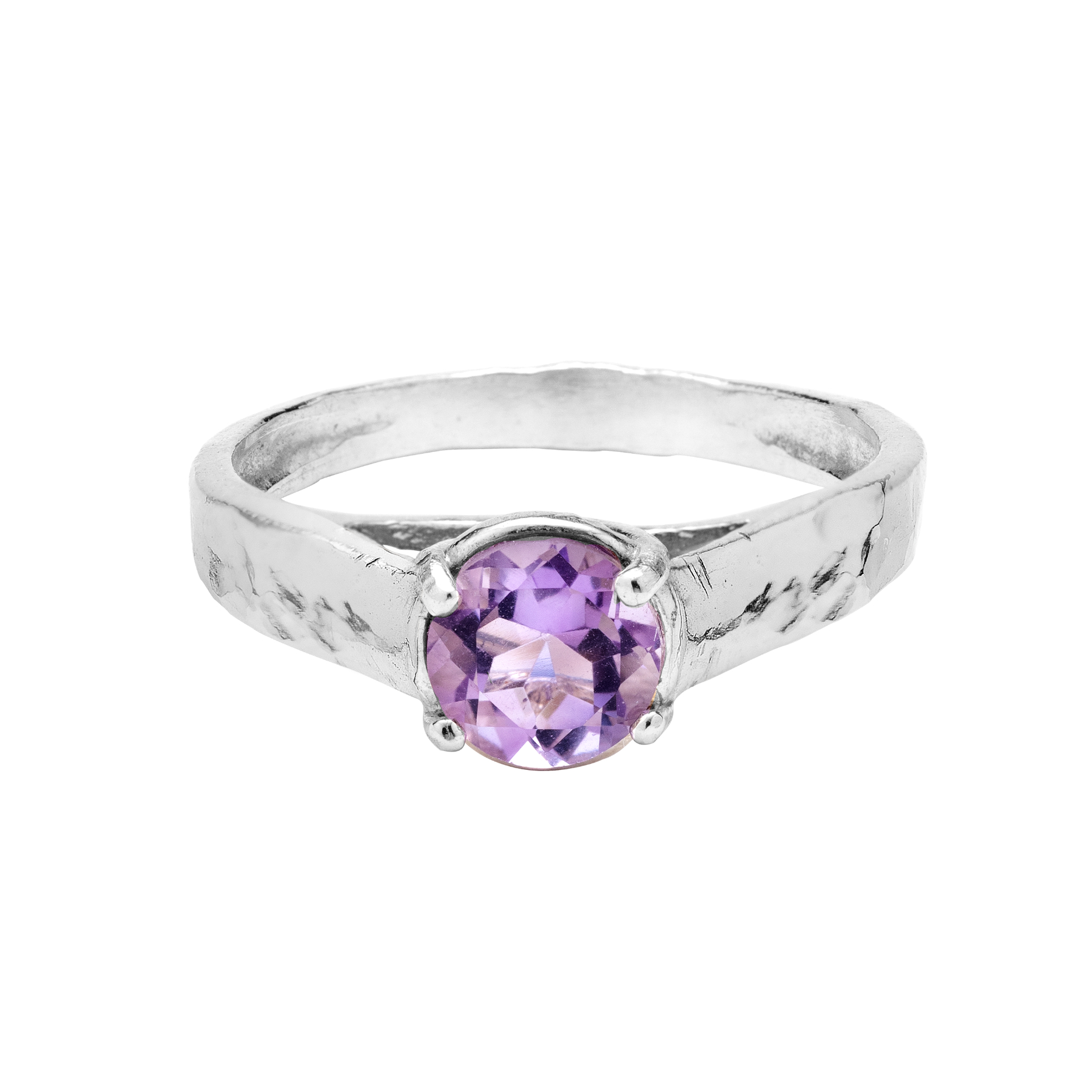 Sterling silver ring with amethyst RARE