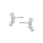 Kolczyki kulki sztyfty srebrne