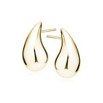 Pozłacane krople kolczyki