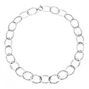 Srebrny choker duże ogniwa