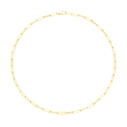 Naszyjnik srebrny pozłacany ankier na jasnym tle