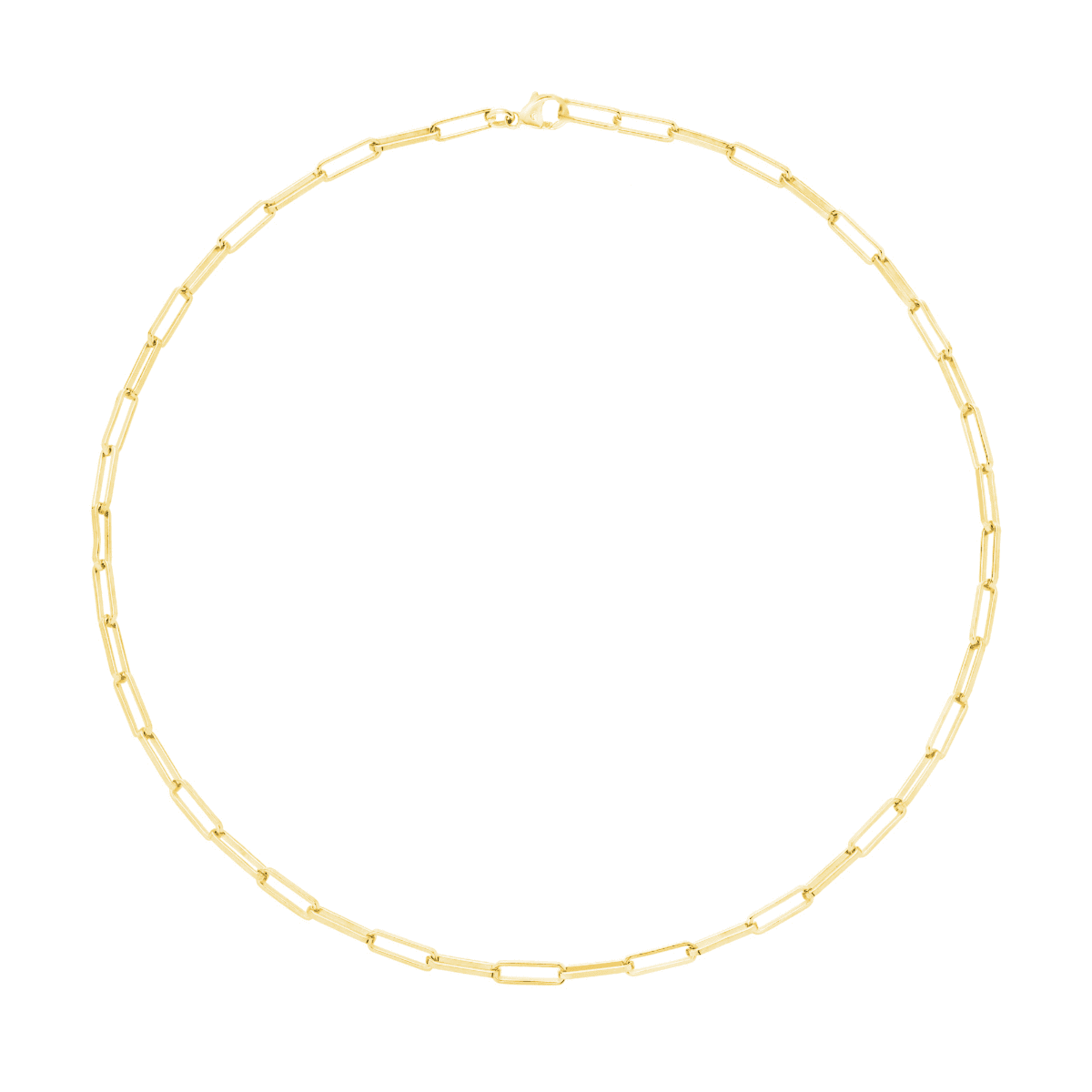 Naszyjnik srebrny pozłacany ankier na jasnym tle