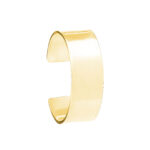 Złota nausznica MOON LUSTRE small na jasnym tle