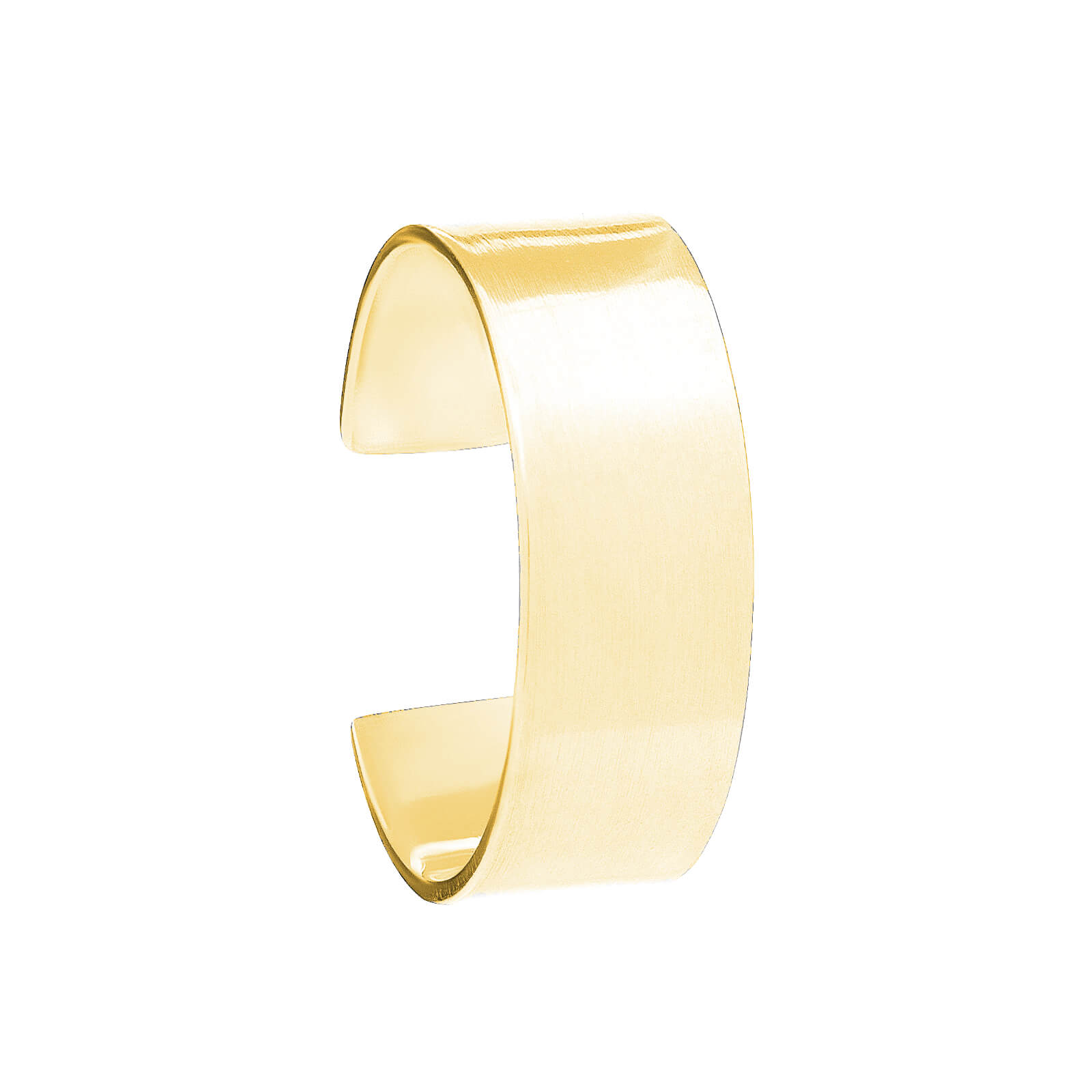 Złota nausznica MOON LUSTRE small na jasnym tle