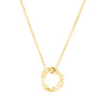 Naszyjnik srebrny pozłacany nieregularny NEW MOON