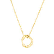 Naszyjnik srebrny pozłacany nieregularny NEW MOON